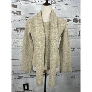 KENNETH Cole NY Wool Blend Sweater Beige S EUC